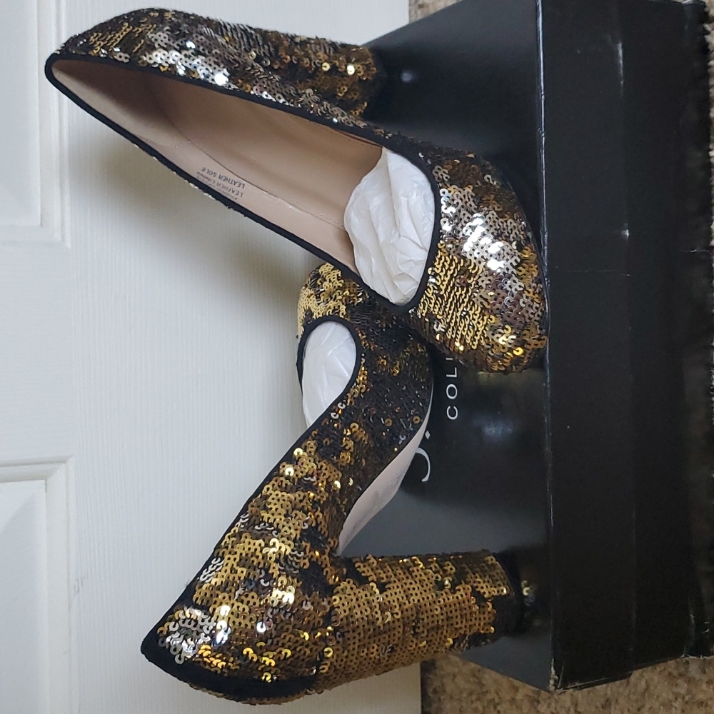 J Crew Collection Etta Sequin Pumps 8.5